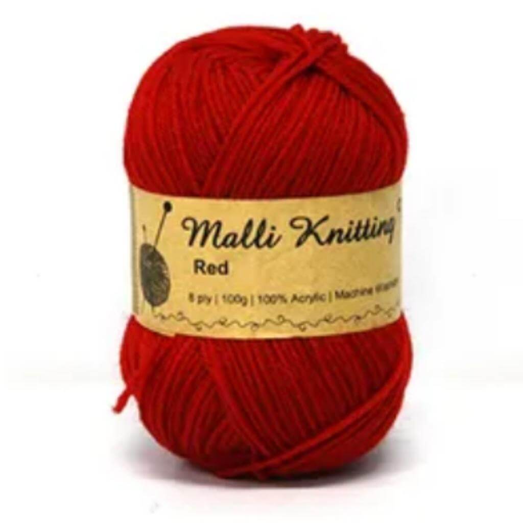 100g Red Yarn - Senior Style