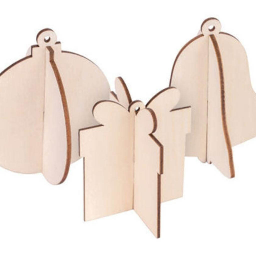 3D Festive Hangers Pack of 12 - Senior Style