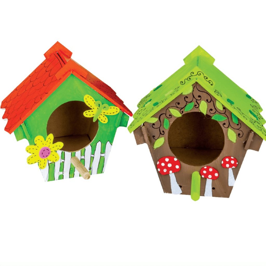 3D Wooden Birdhouses - Pack of 10 - Senior Style