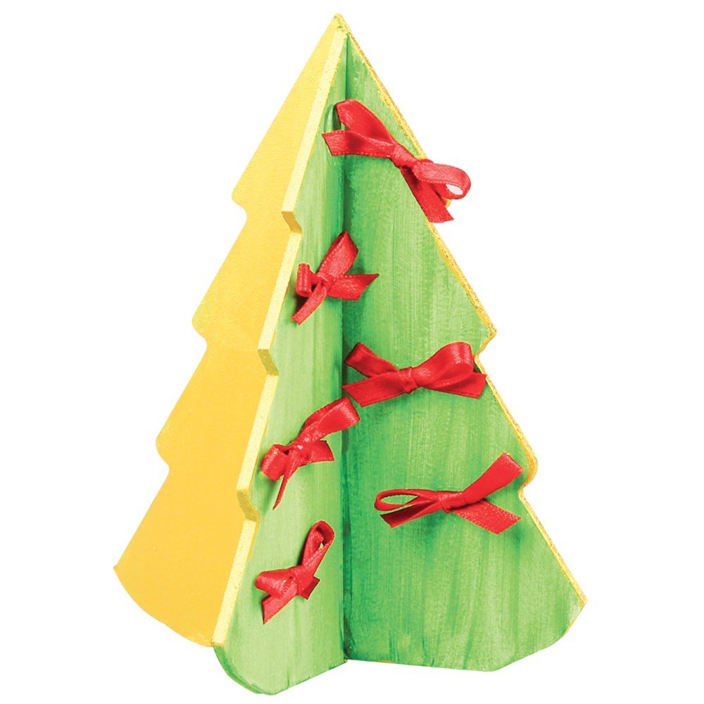 3D Wooden Christmas Trees - Pack of 20 - Senior Style