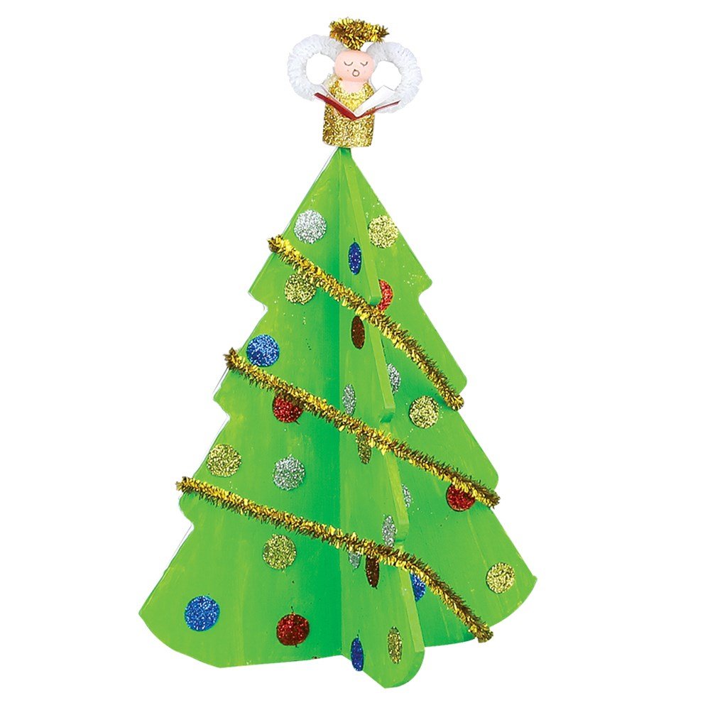 3D Wooden Christmas Trees - Pack of 20 - Senior Style