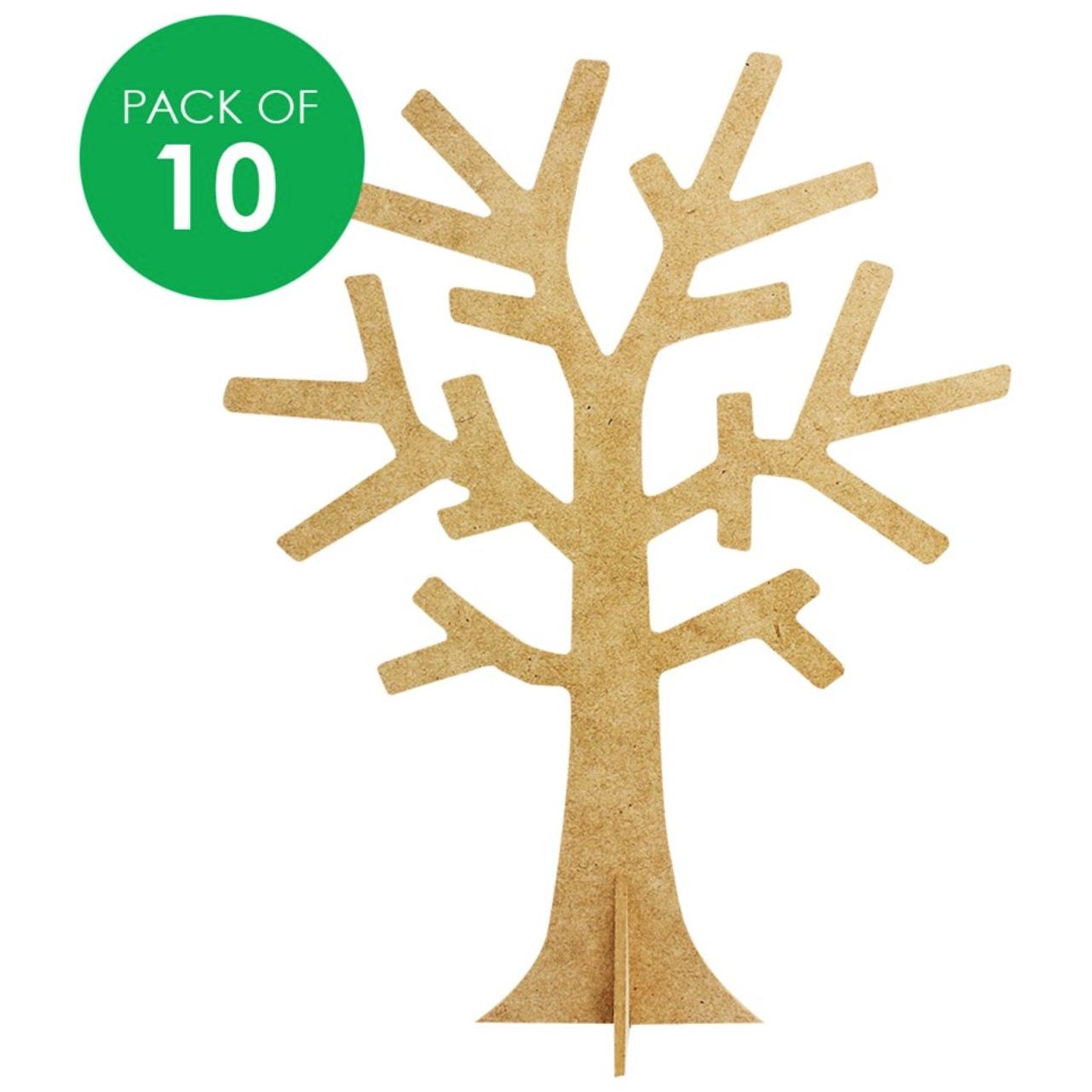 3D Wooden Trees - Pack of 10 - Senior Style