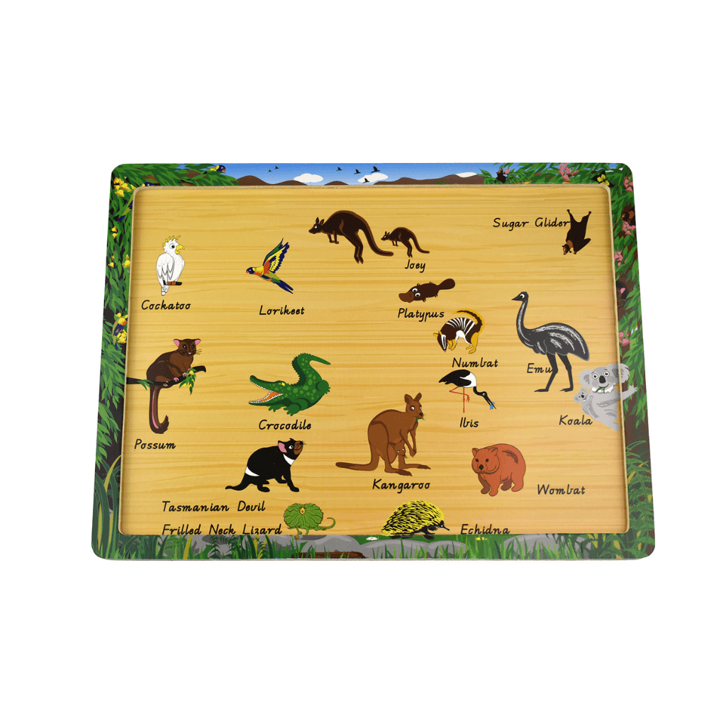 Australian Animals and Names Jigsaw Puzzle