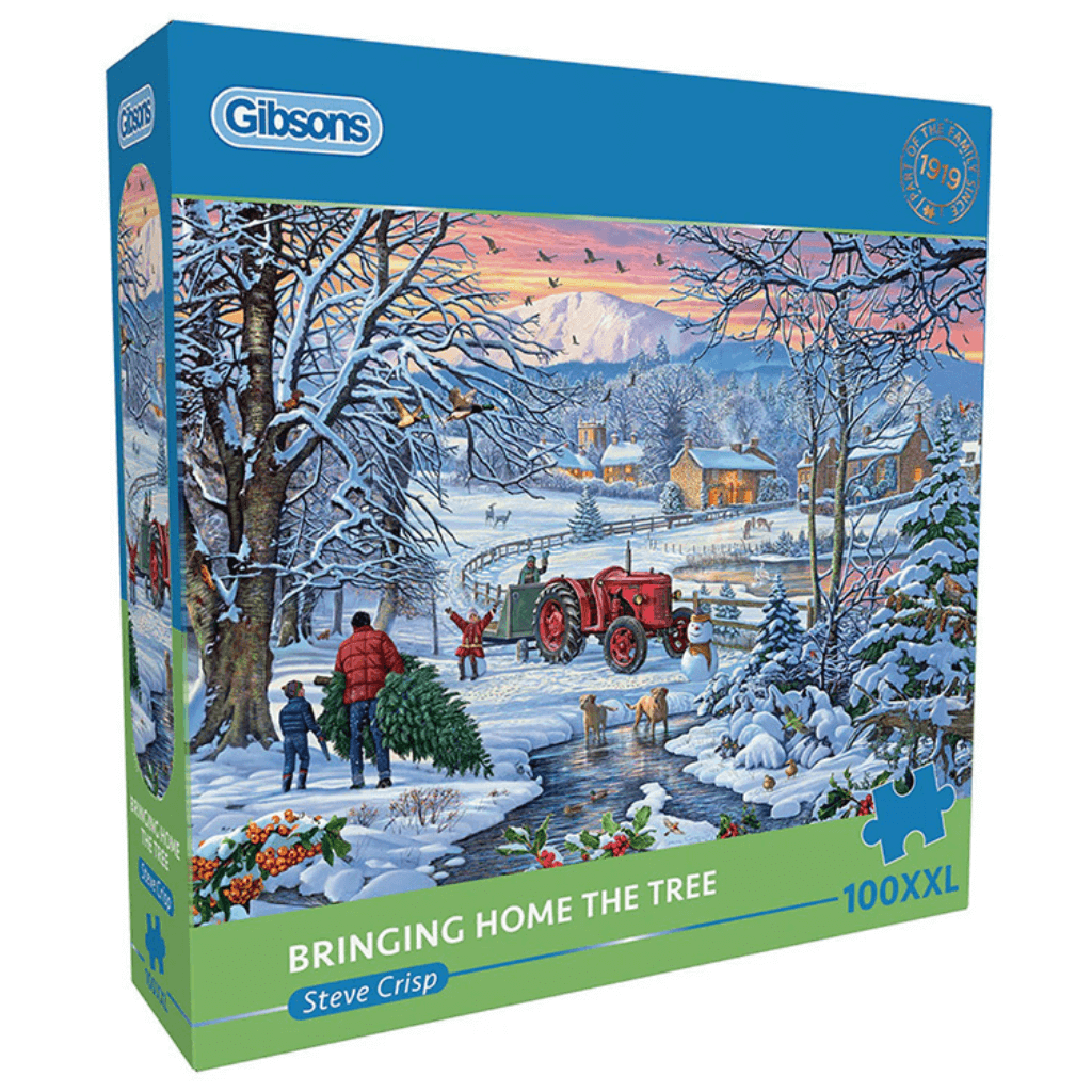 Bringing Home the Tree - 100 XXL Piece Jigsaw Puzzle