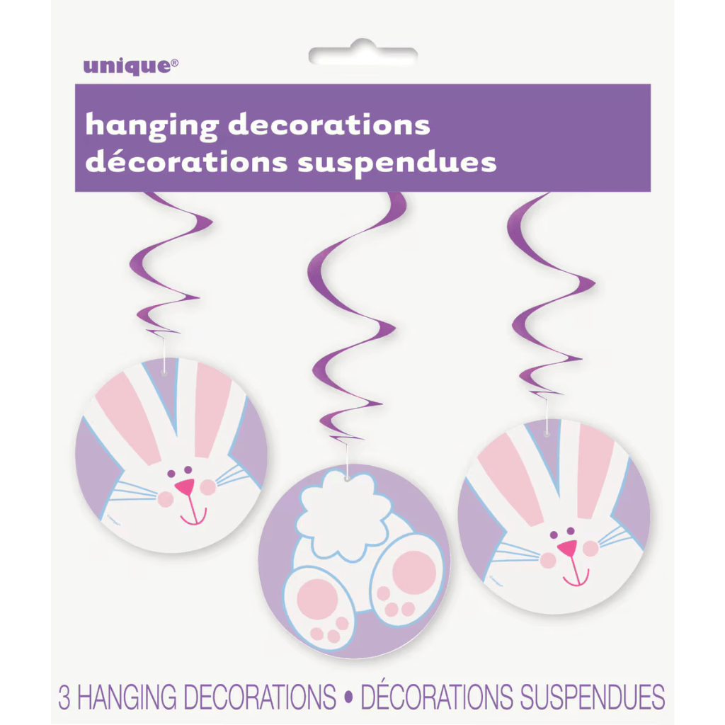 Bunny Hanging Swirl Decorations