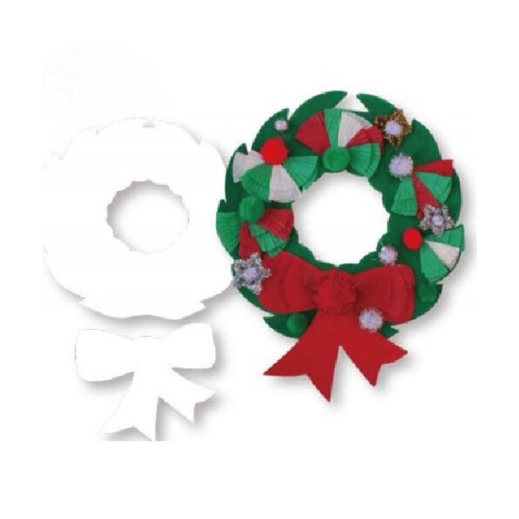 Cardboard Wreath and Bow