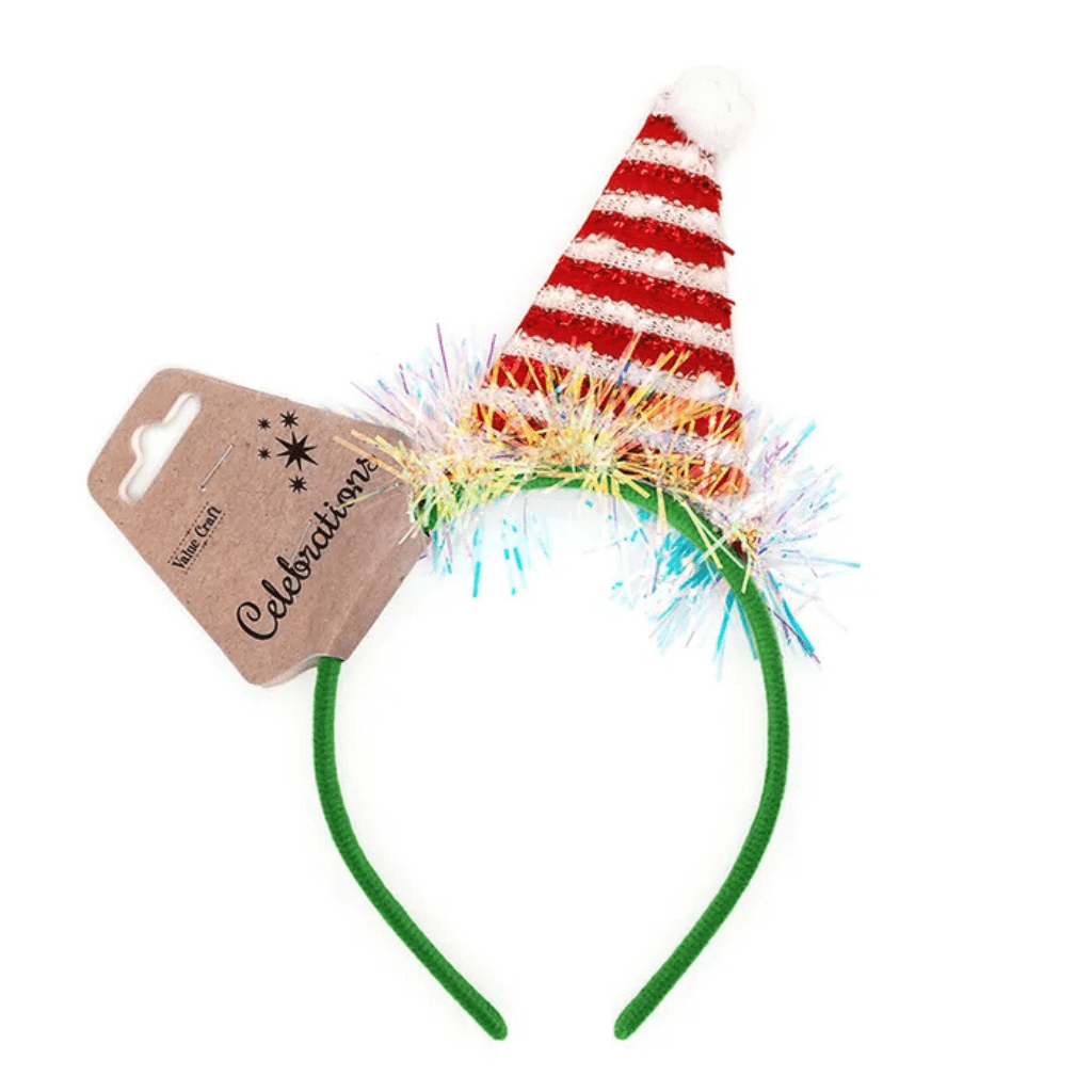 Christmas Headband Tinsel Hat