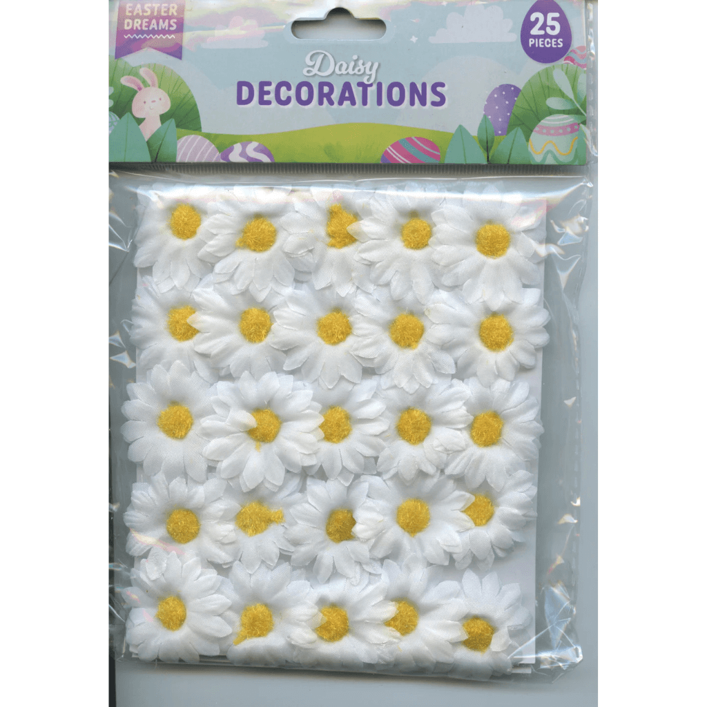 White Daisy Flower Head Decorations