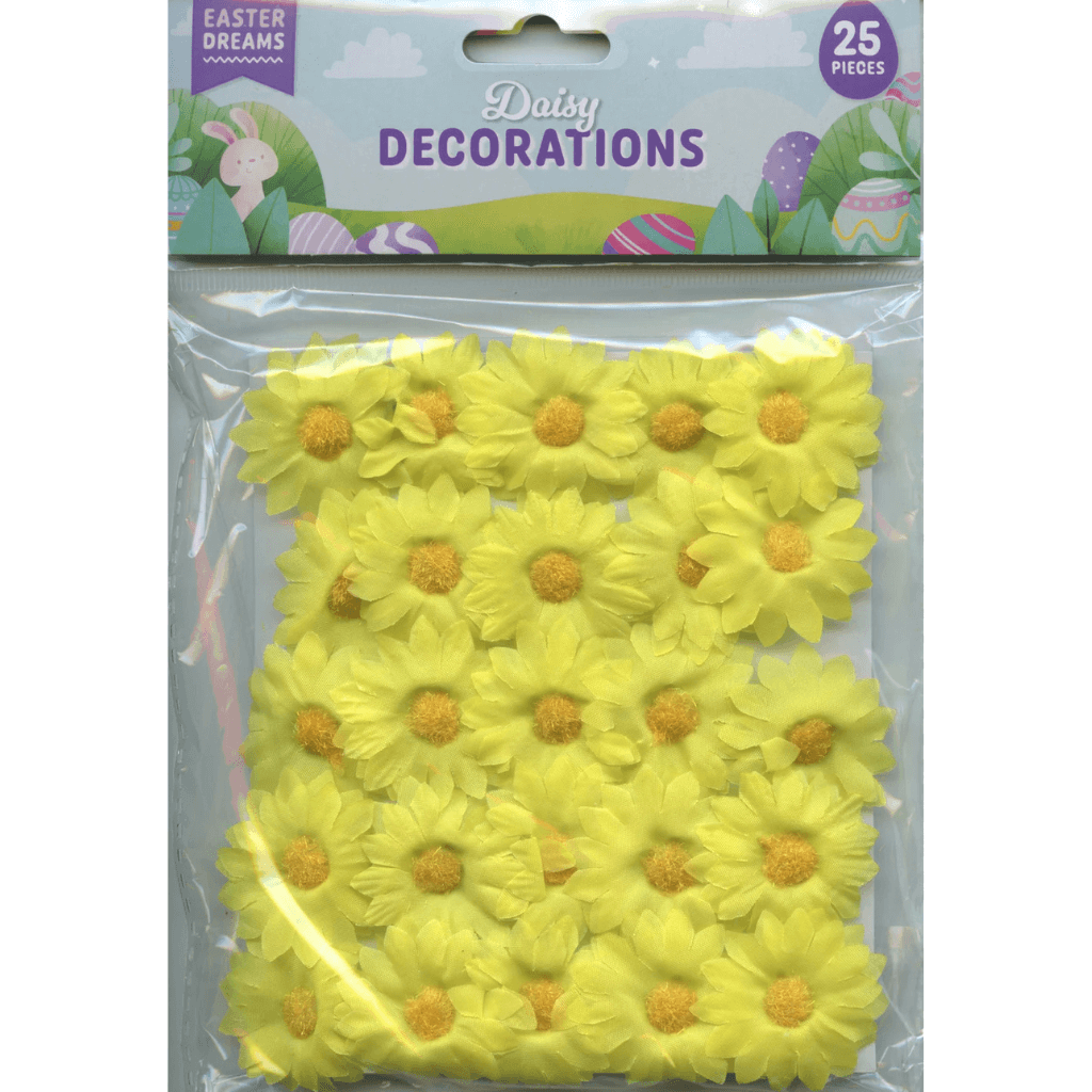 Yellow Daisy Flower Head Decorations