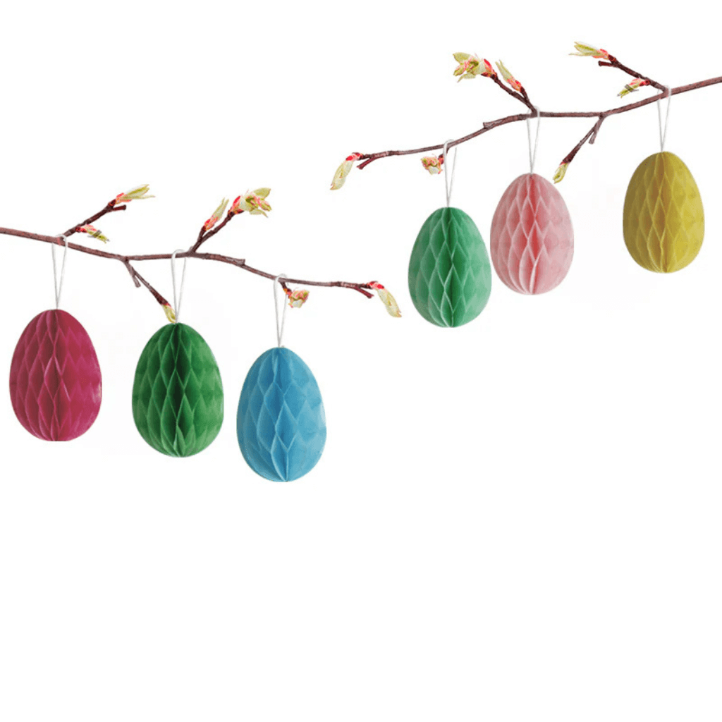 Easter Egg Honeycomb Decorations