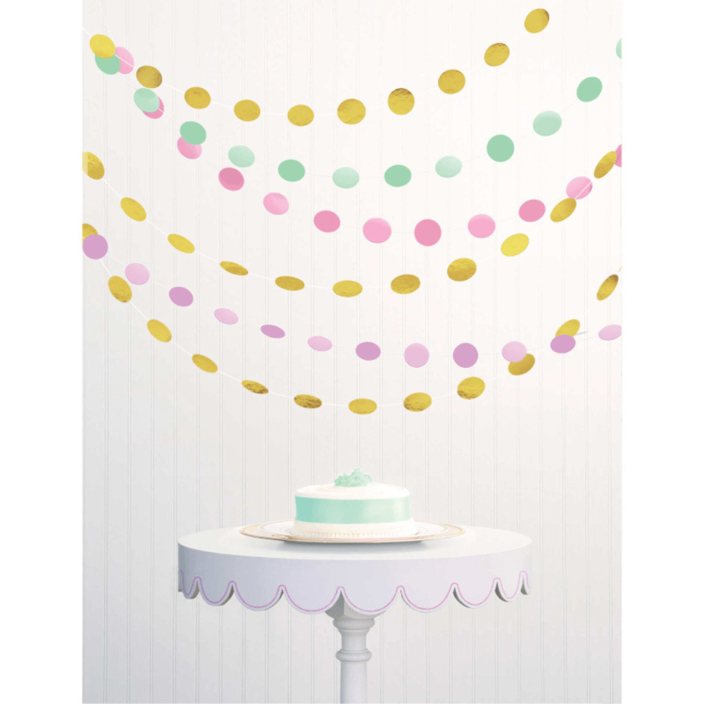 Pastel Circles String Decorations