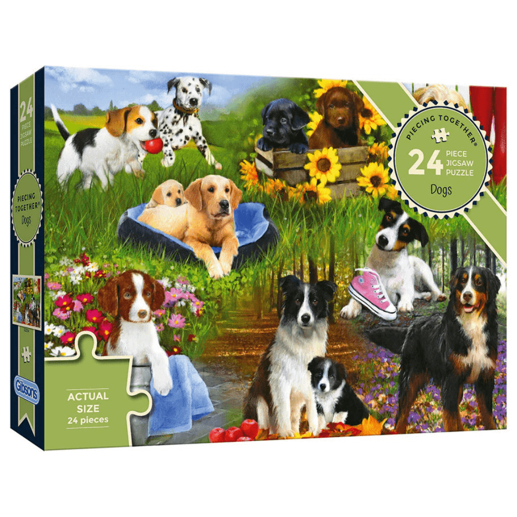 Piecing Together 24-Piece Jigsaw Puzzle - Dogs