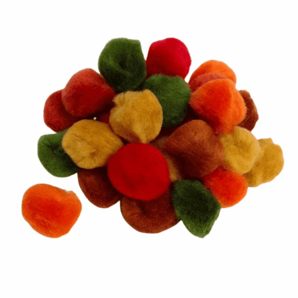 Pom Poms Autumn Colours