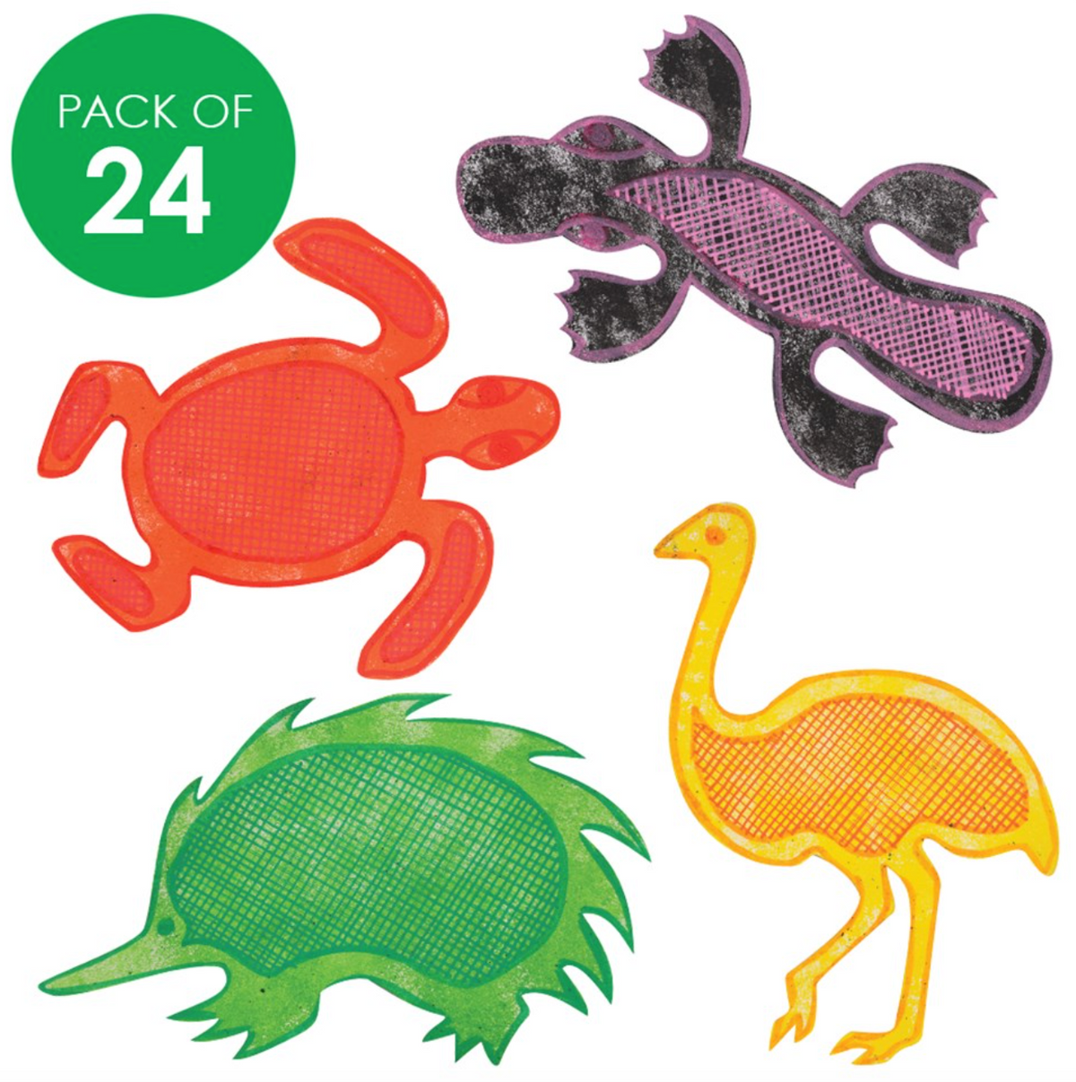 Australian Cardboard Animals Pack of 24