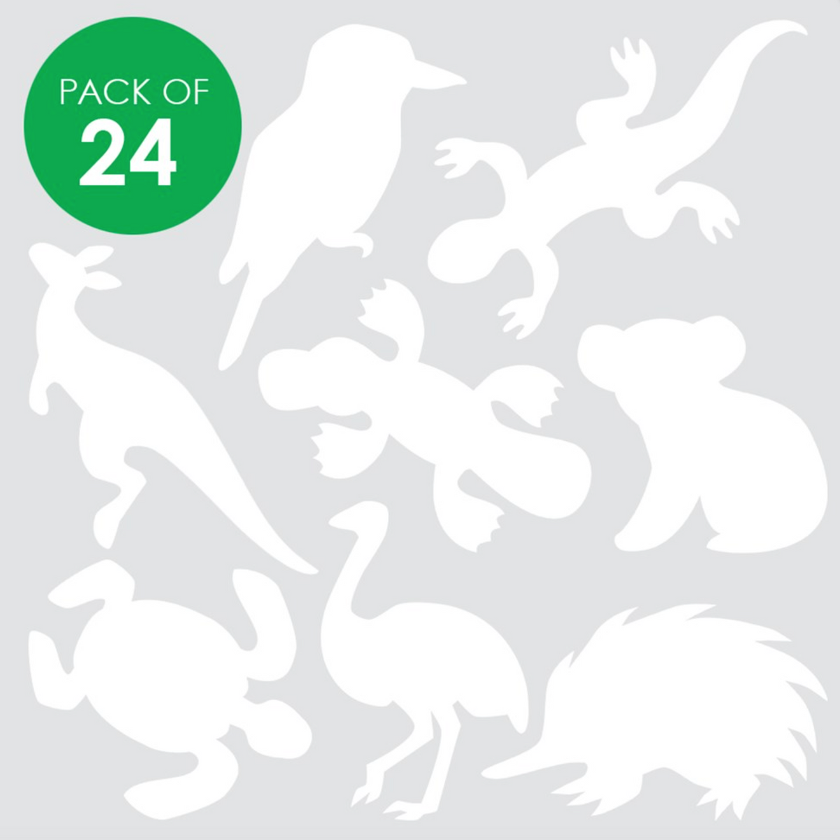 Australian Cardboard Animals Pack of 24