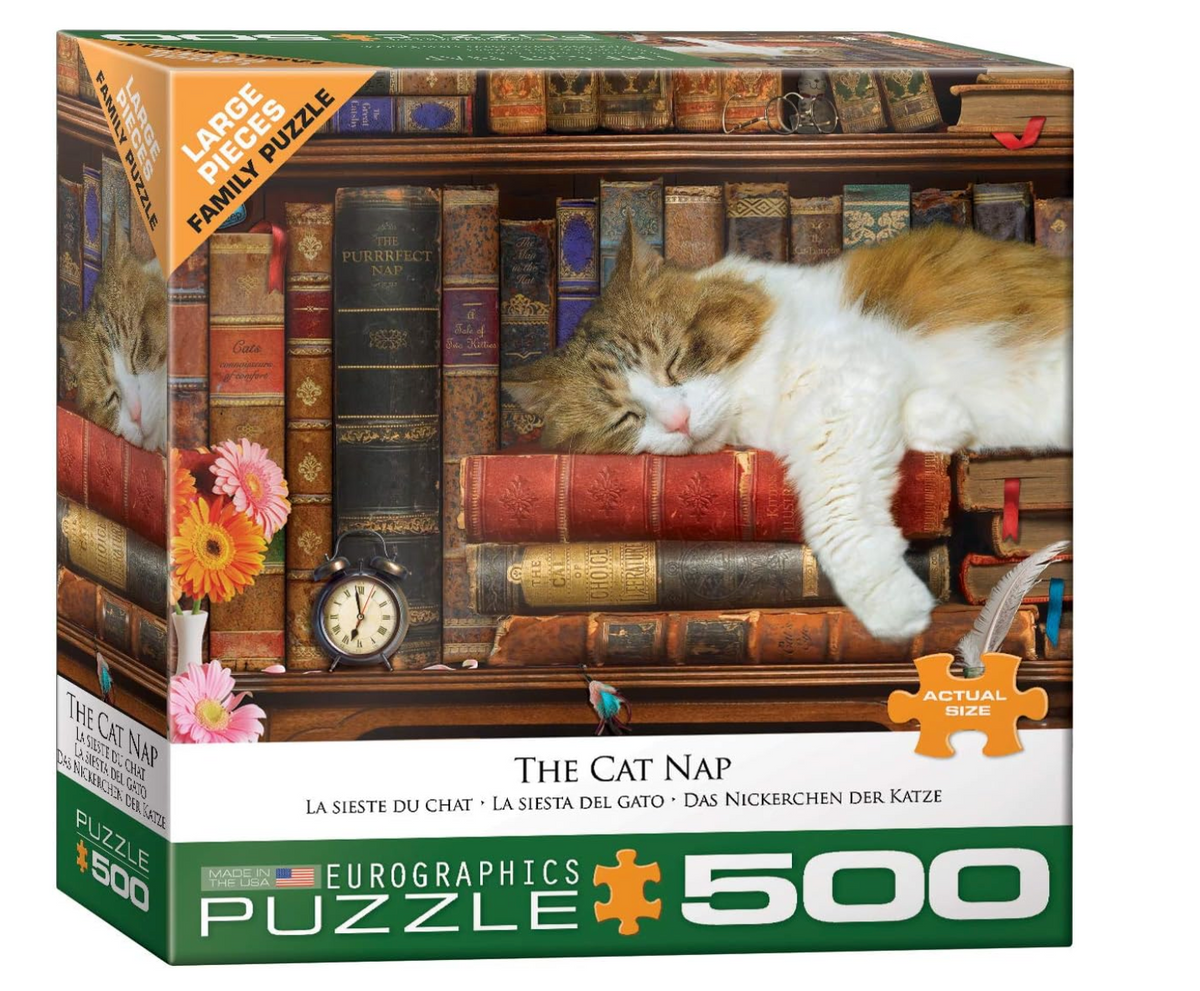 The Cat Nap 500 Extra Large Piece Jigsaw Puzzle