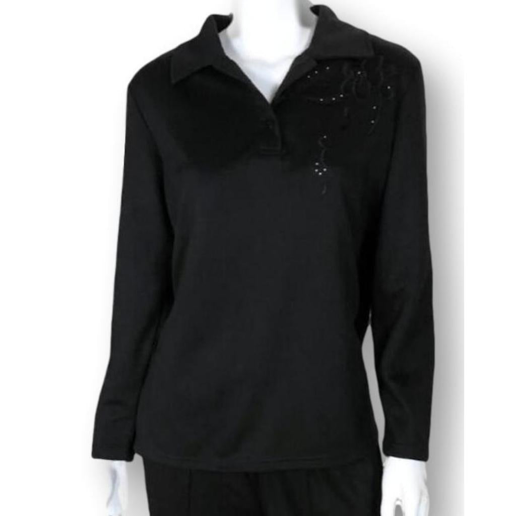 Black Tracksuit Top - Senior Style