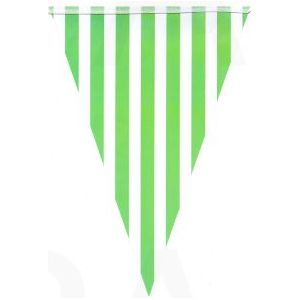 Bunting Flag Stripe Green - Senior Style