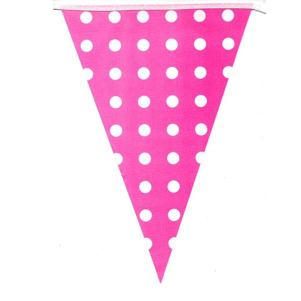 Bunting Flags Dot Pink - Senior Style