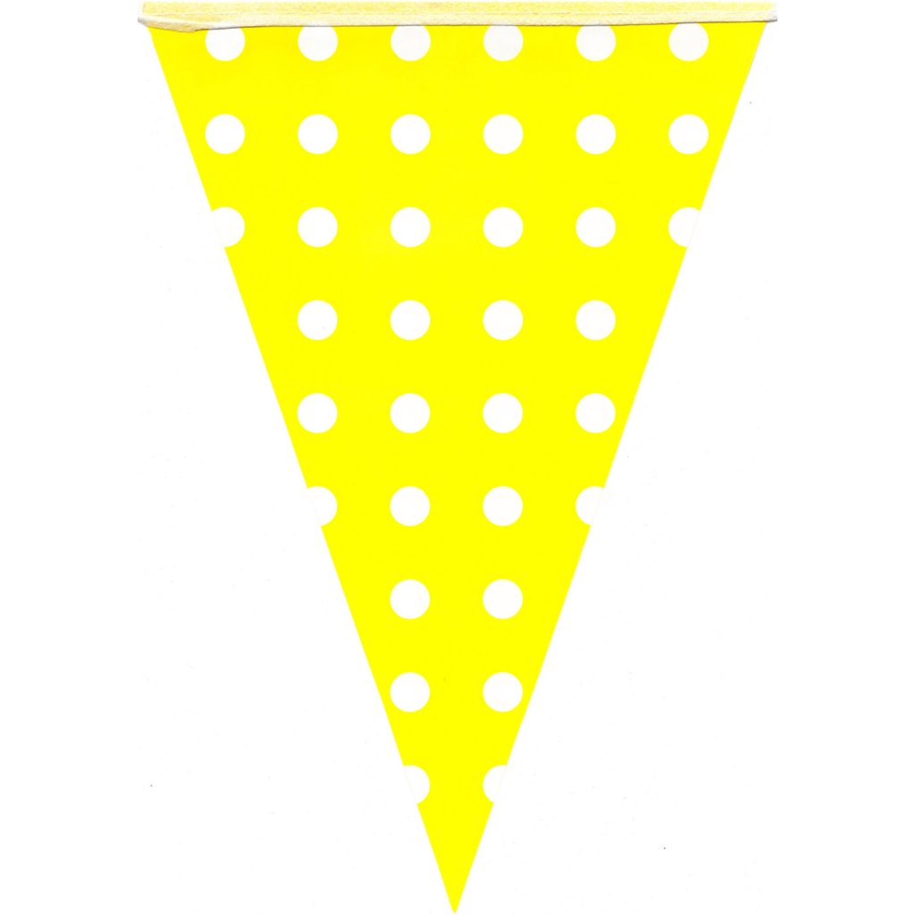 Bunting Flags Dot Yellow - Senior Style