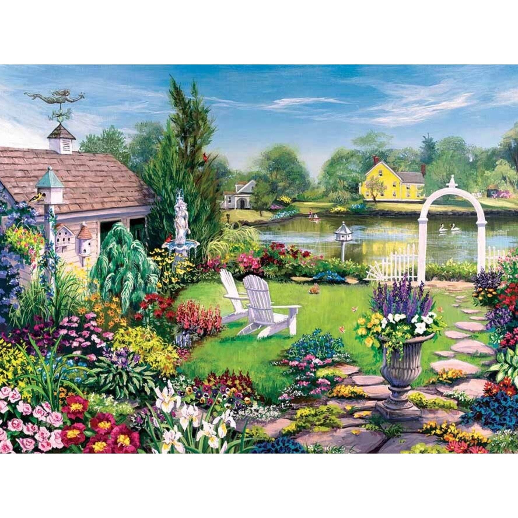 By The Pond - 275 Large Piece Jigsaw Puzzle - Senior Style