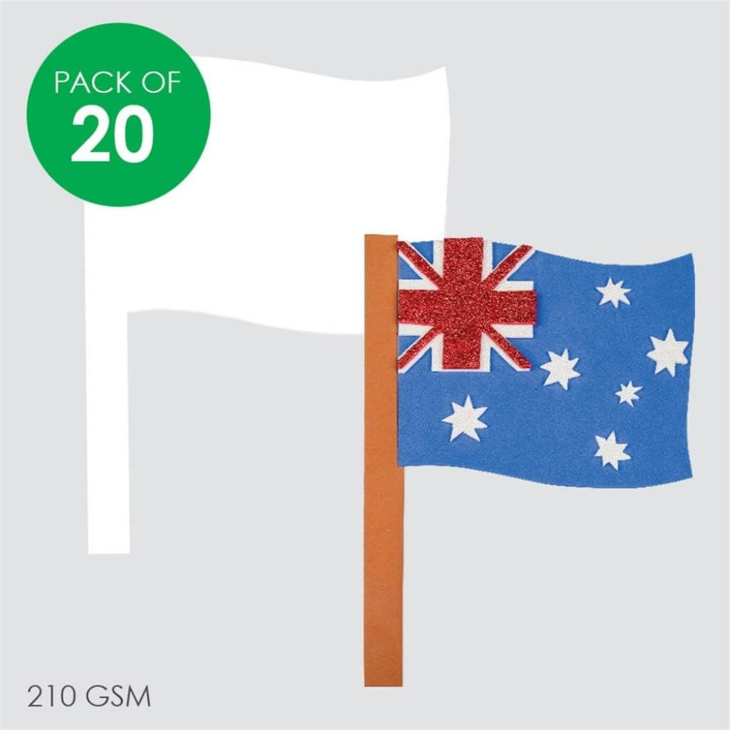 Cardboard Flags Pack of 20 - Senior Style