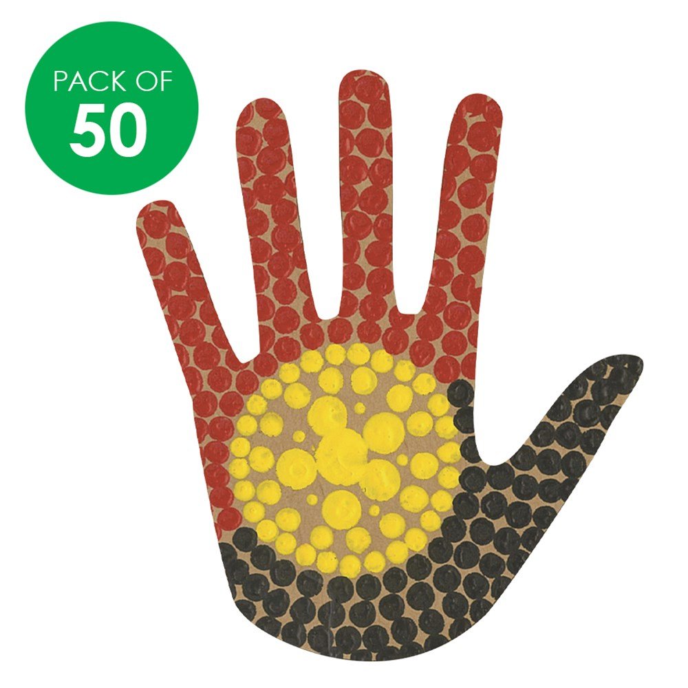 Cardboard Hands Pack of 50 - Senior Style