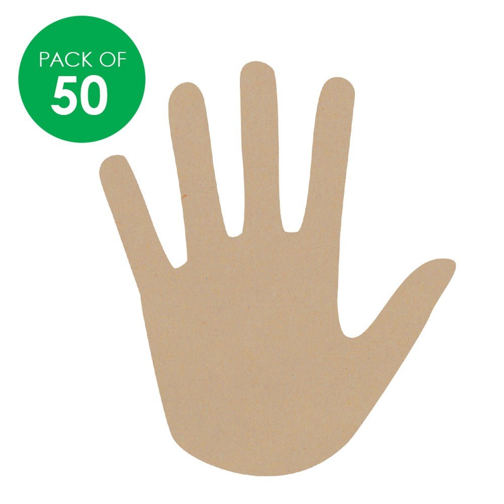 Cardboard Hands Pack of 50 - Senior Style