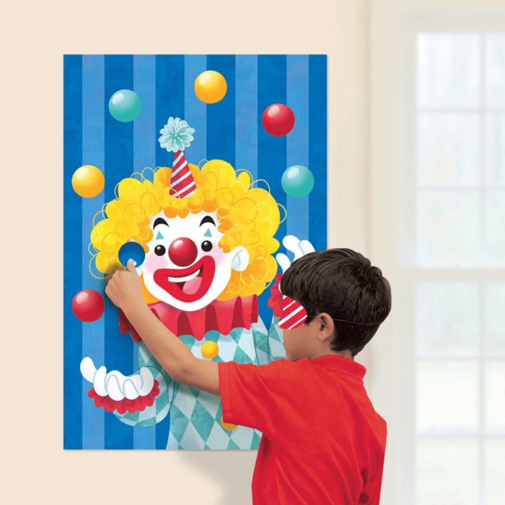 Carnival Clown Game Pin the Nose on the Clown - Senior Style