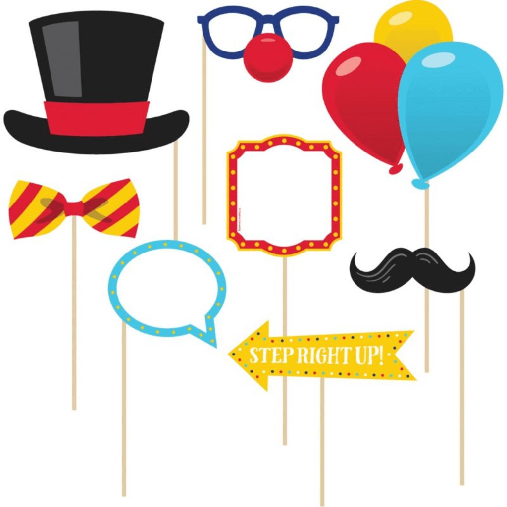 Carnival Decor Photo Booth Kit - Senior Style