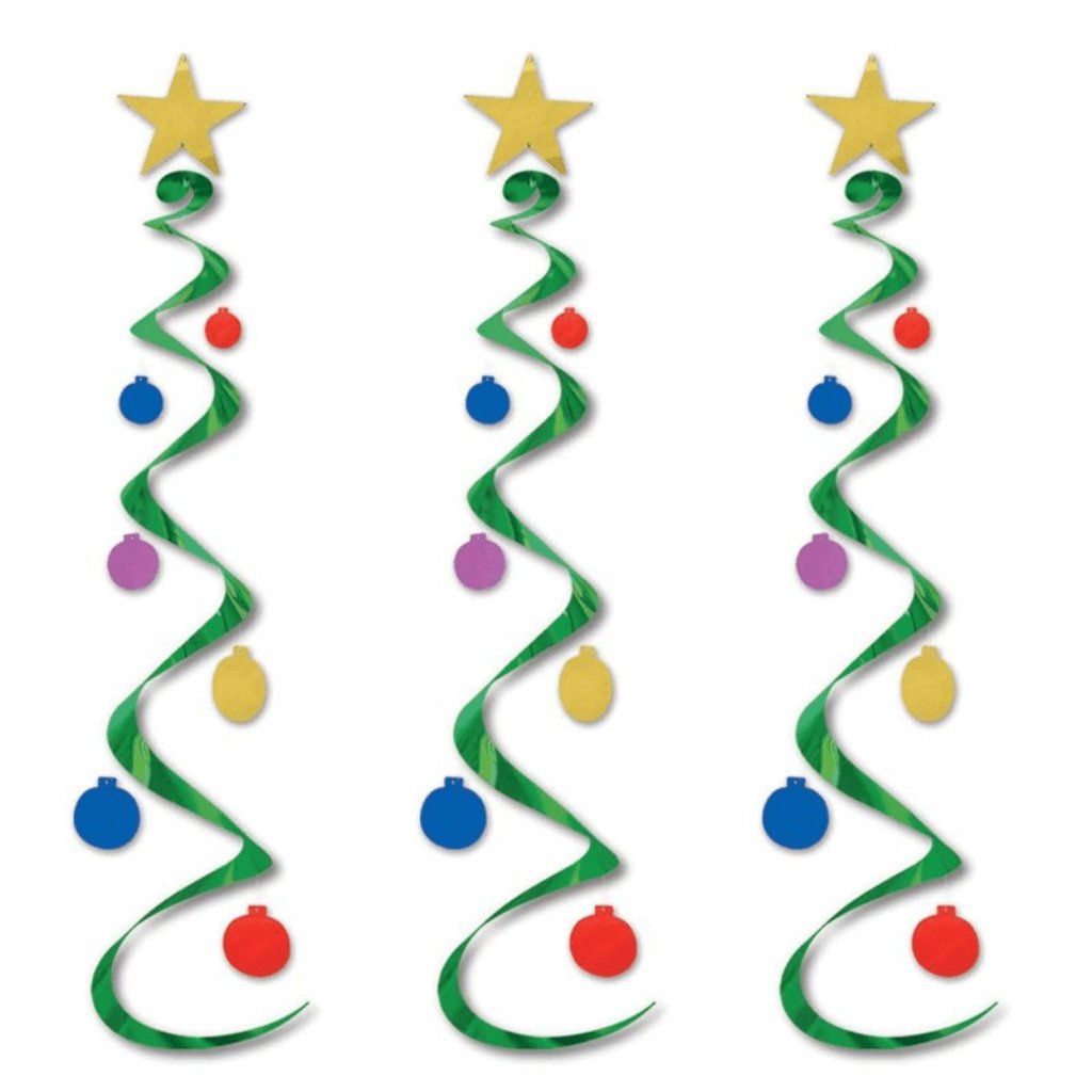 Christmas Tree Hanging Decorations Whirls - Senior Style