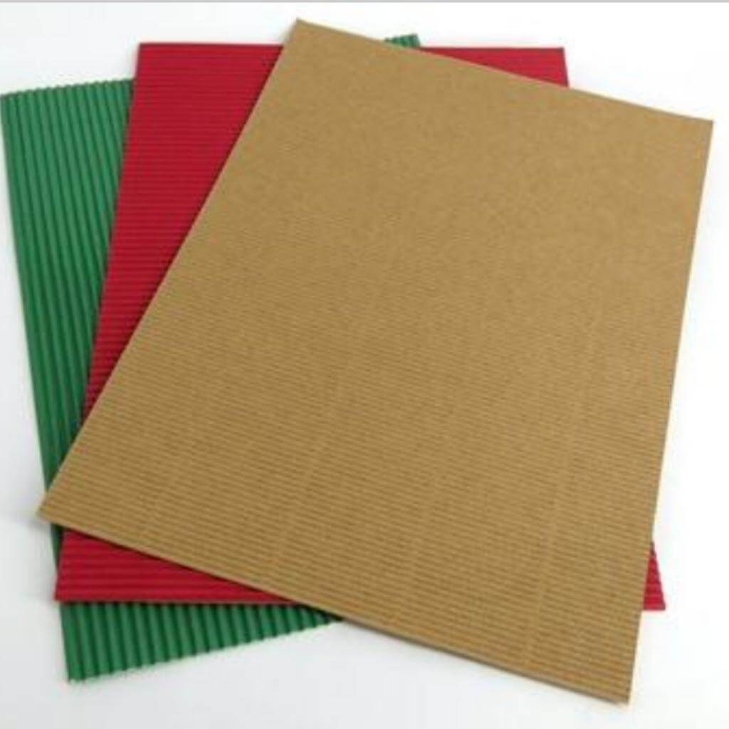 Corrugated Christmas Card 12 Sheets - Senior Style