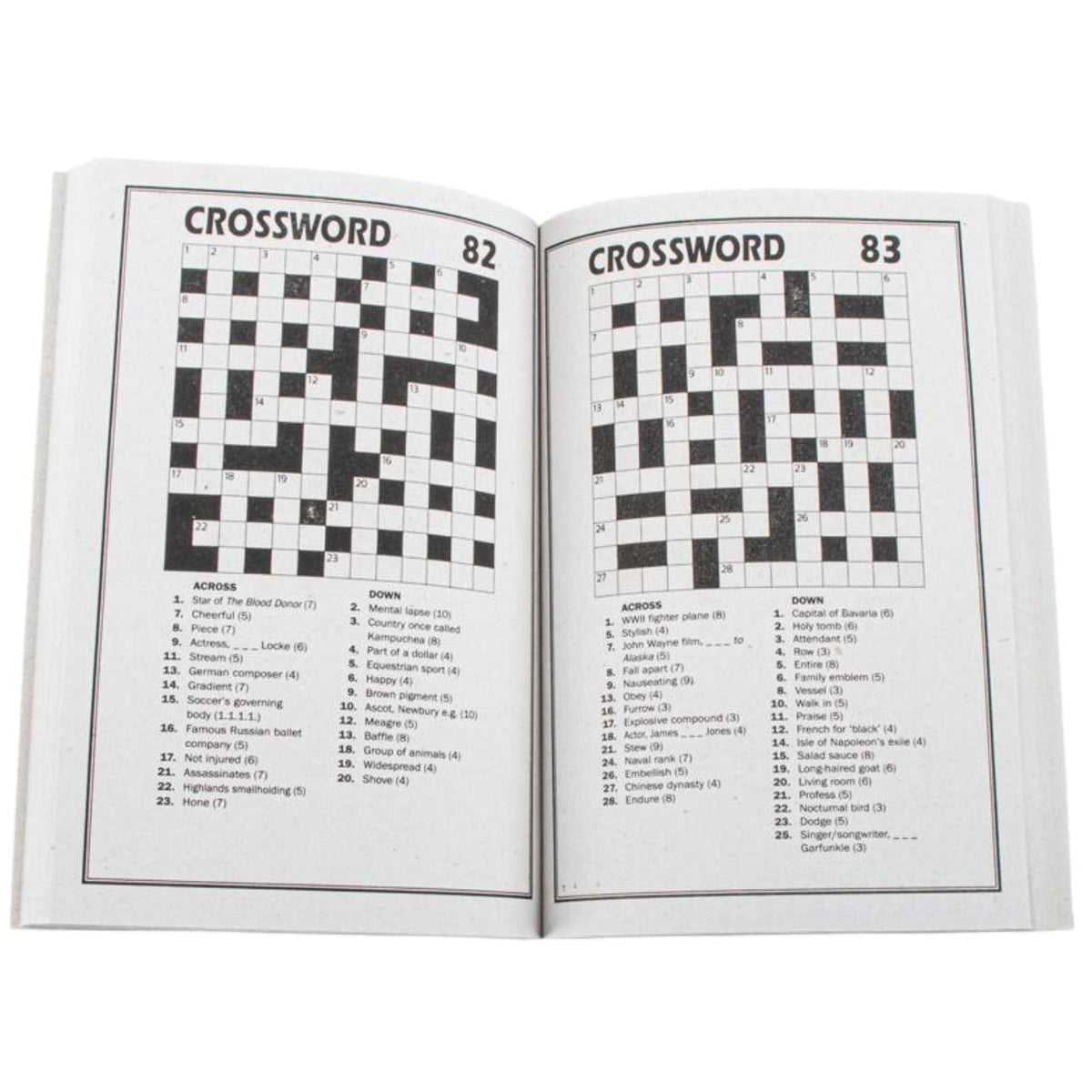 Crossword Puzzle (A5) - Senior Style