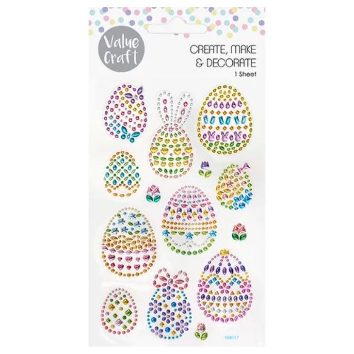 Crystal Egg Stickers 1 Sheet - Senior Style