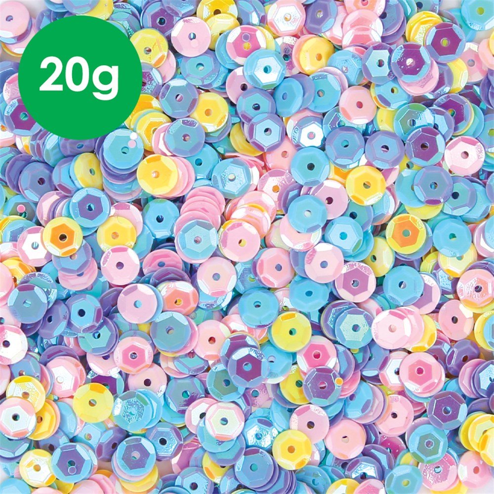 Cup Sequins - Pastel - 20g Pack - Senior Style