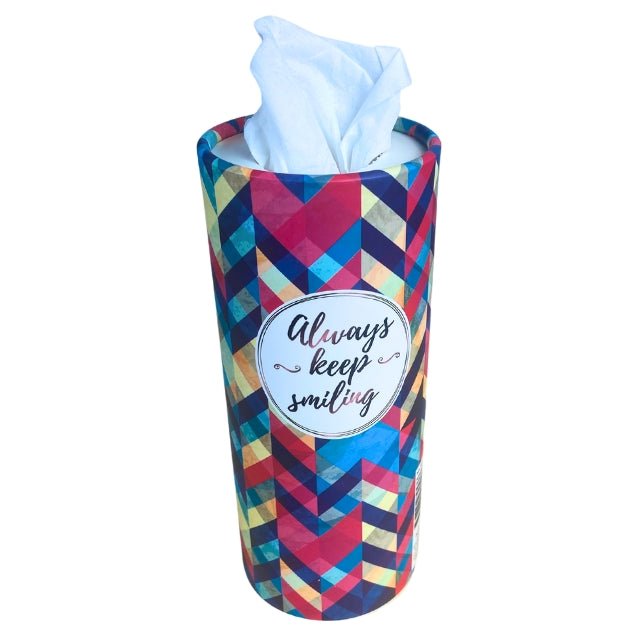 Decorative Cylinder Tissue Box - Senior Style