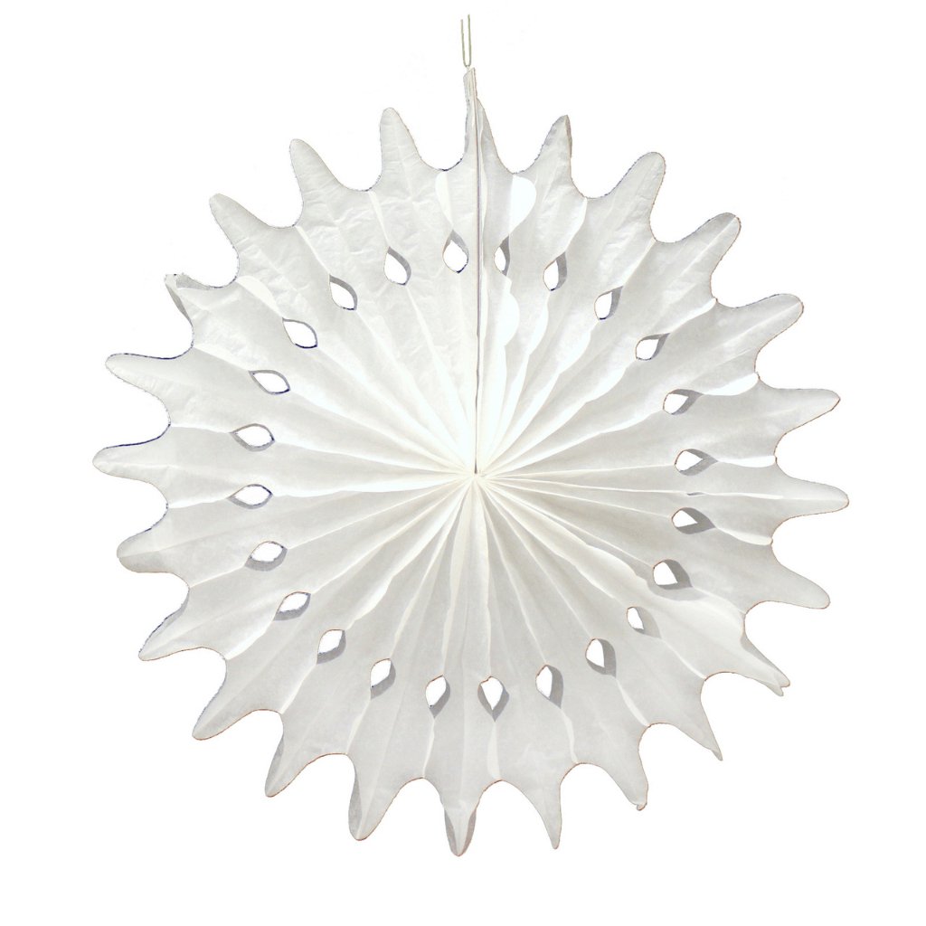 Decorative Fan White 30cm - Senior Style