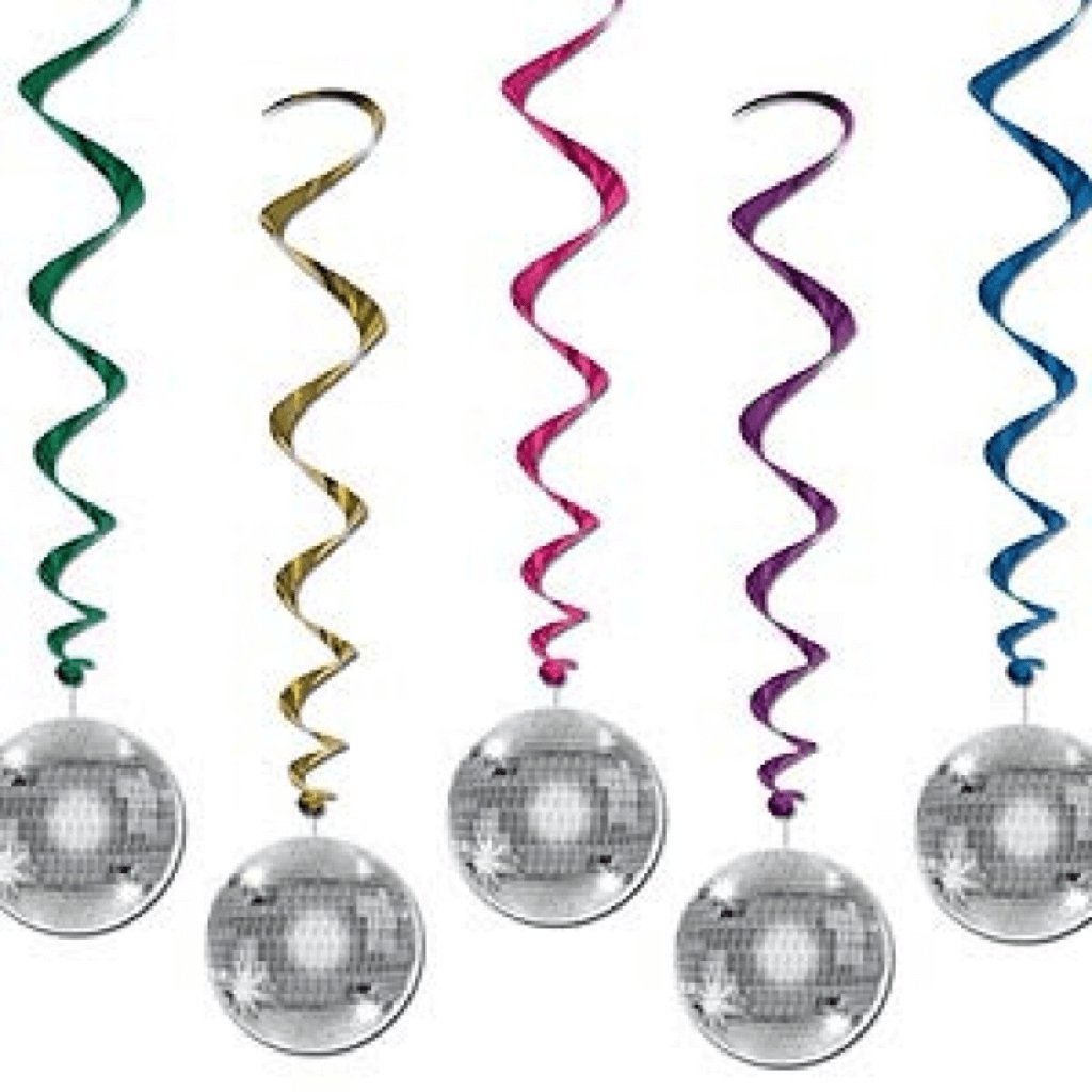 Disco Ball Hanging Decoration Whirls - Senior Style