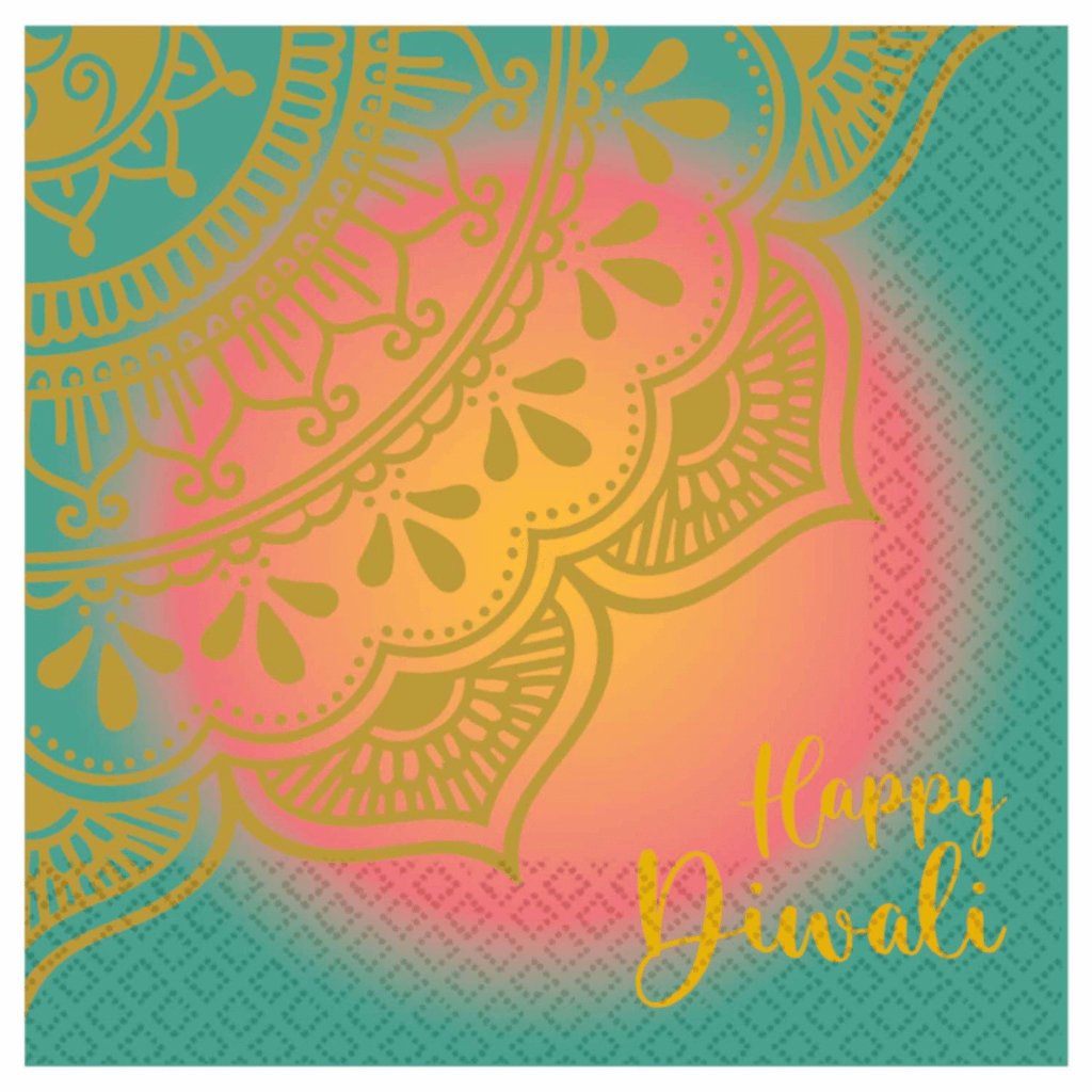 Diwali Lunch Napkins Pack Of 16 - Senior Style