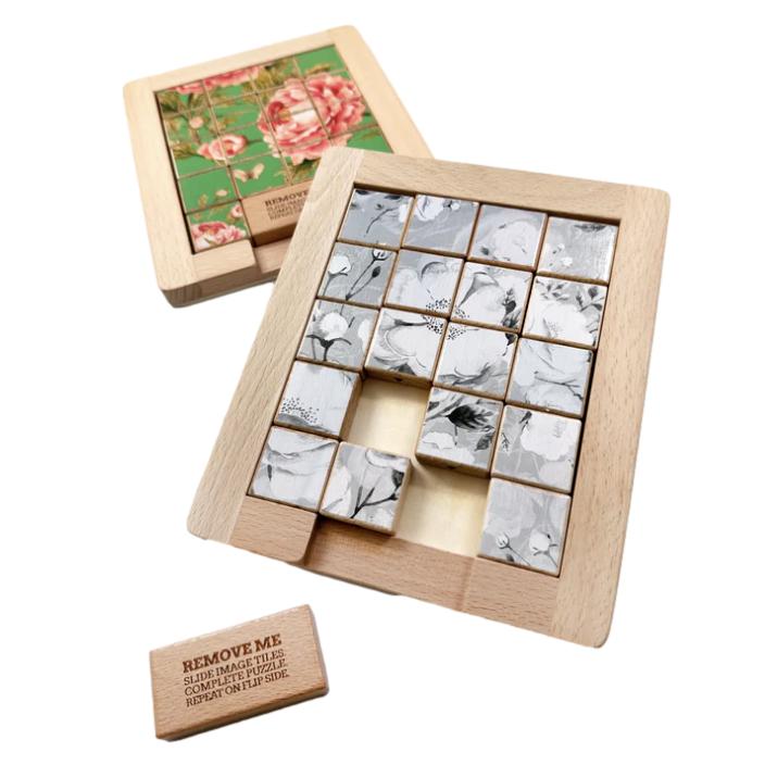 Dualities Wooden Sliding Puzzle - 18 pieces