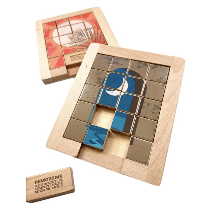 Dualities Wooden Sliding Puzzle - 18 pieces