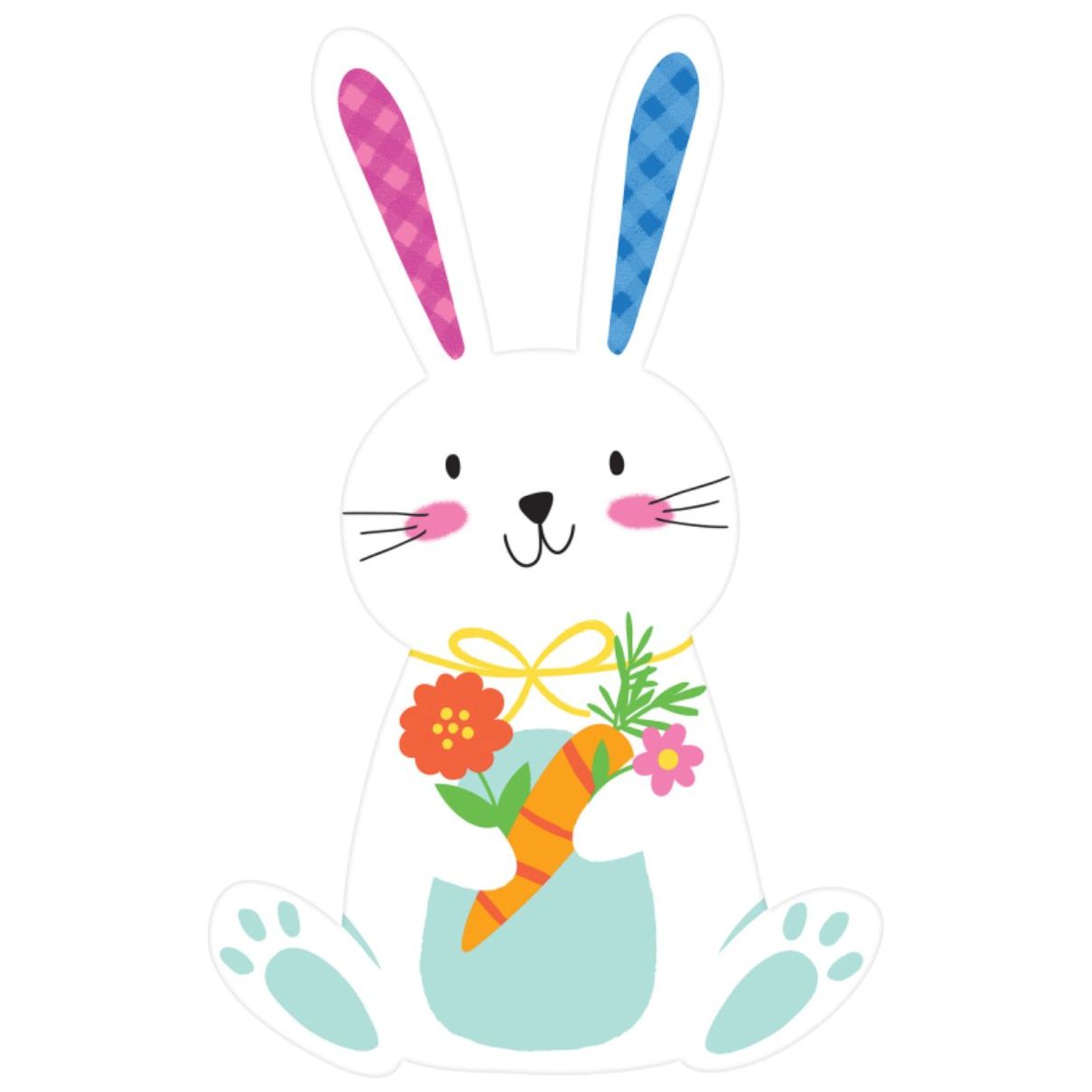 Easter Bunny with Carrot Cutout - Senior Style