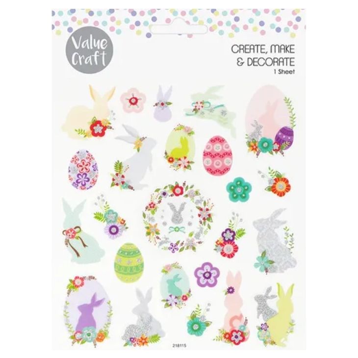 Easter Egg Stickers With Flowers/Eggs - Senior Style