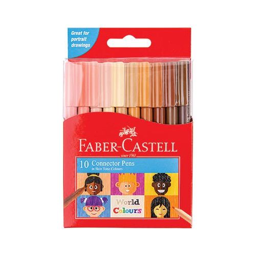 Faber - Castell Connector Pen 10 Pack - Senior Style