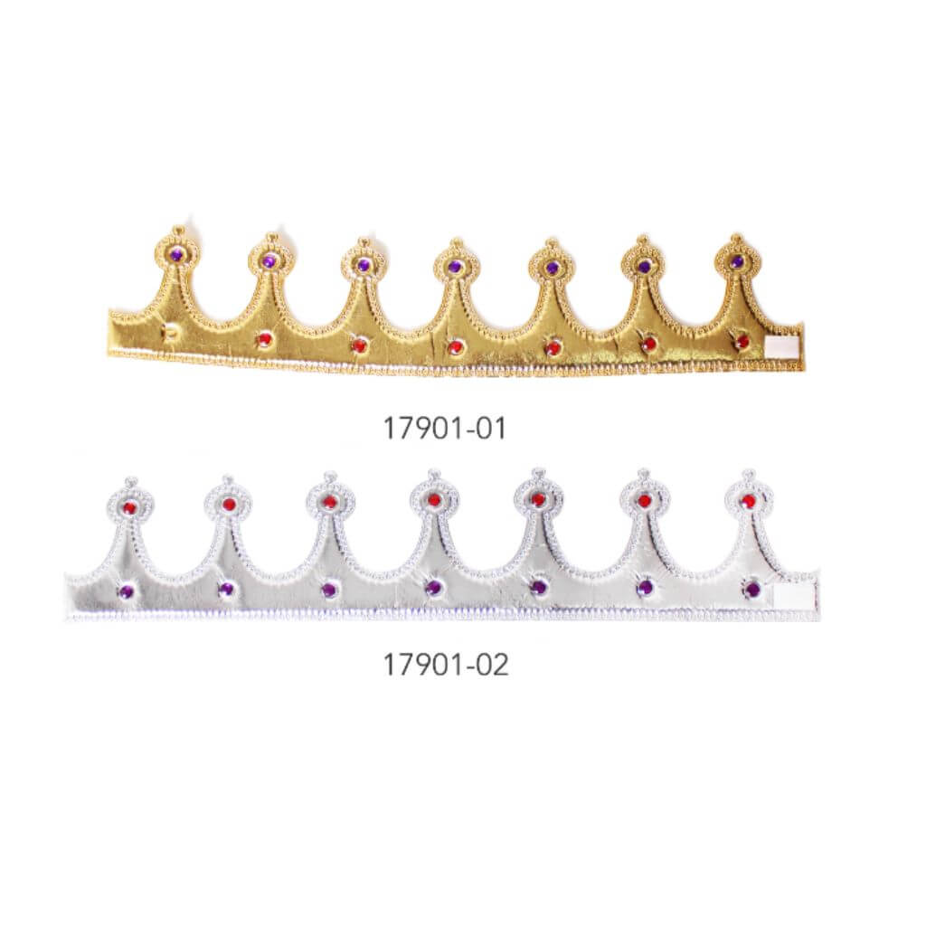 Fabric Crown Silver or Gold - Senior Style