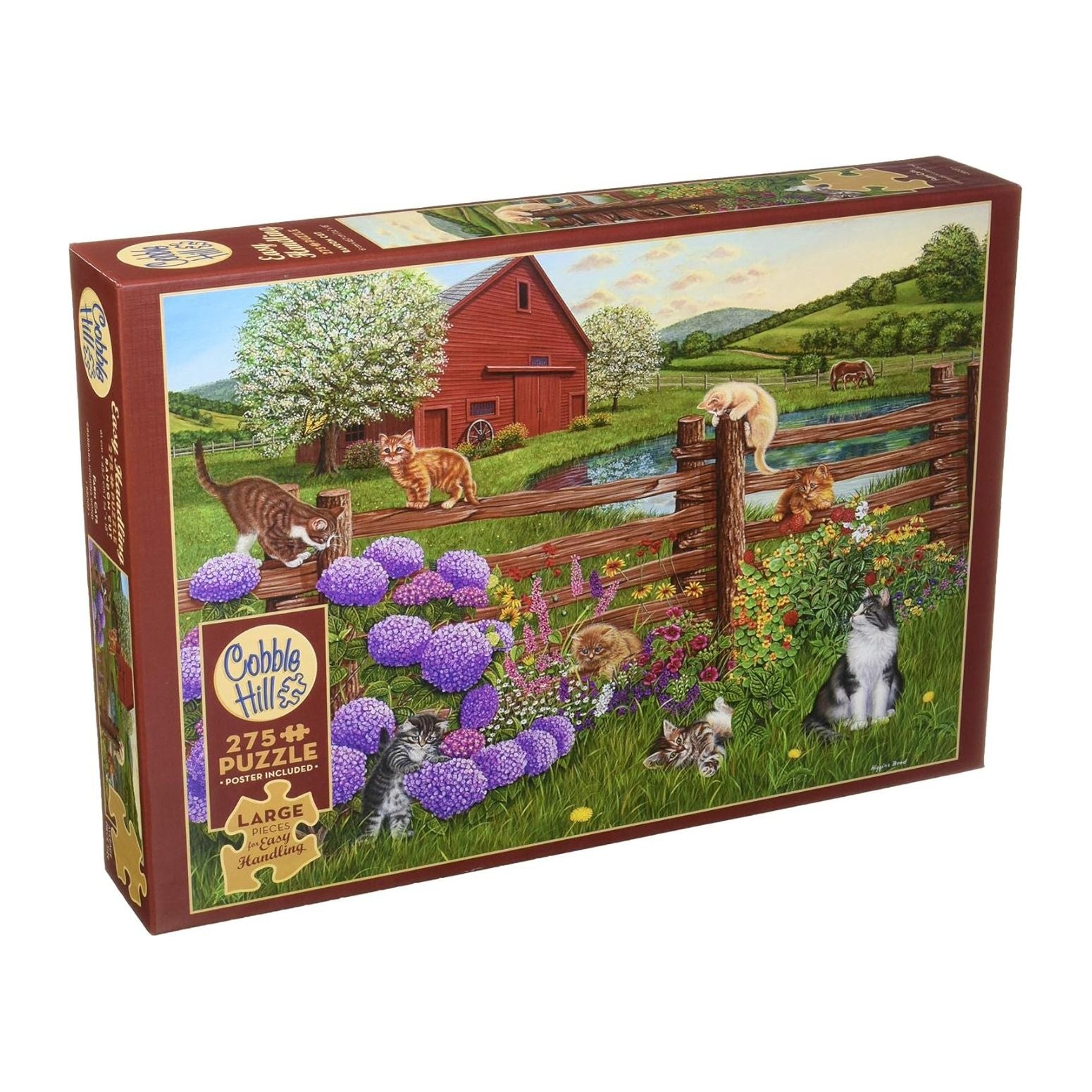 Farm Cats - 275 Large Piece Jigsaw Puzzle - Senior Style