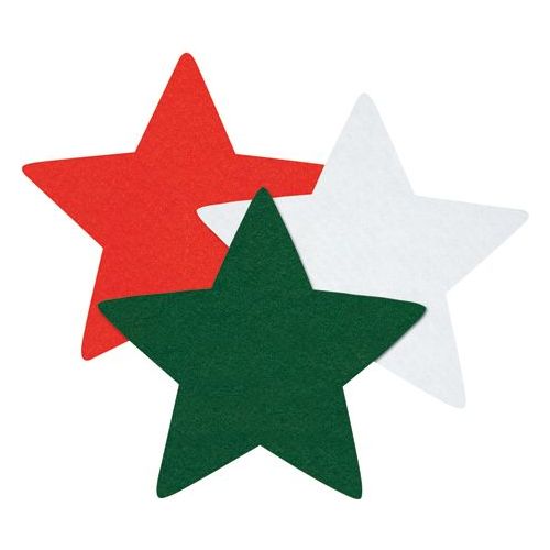 Felt Christmas Stars 60 Pieces - Senior Style