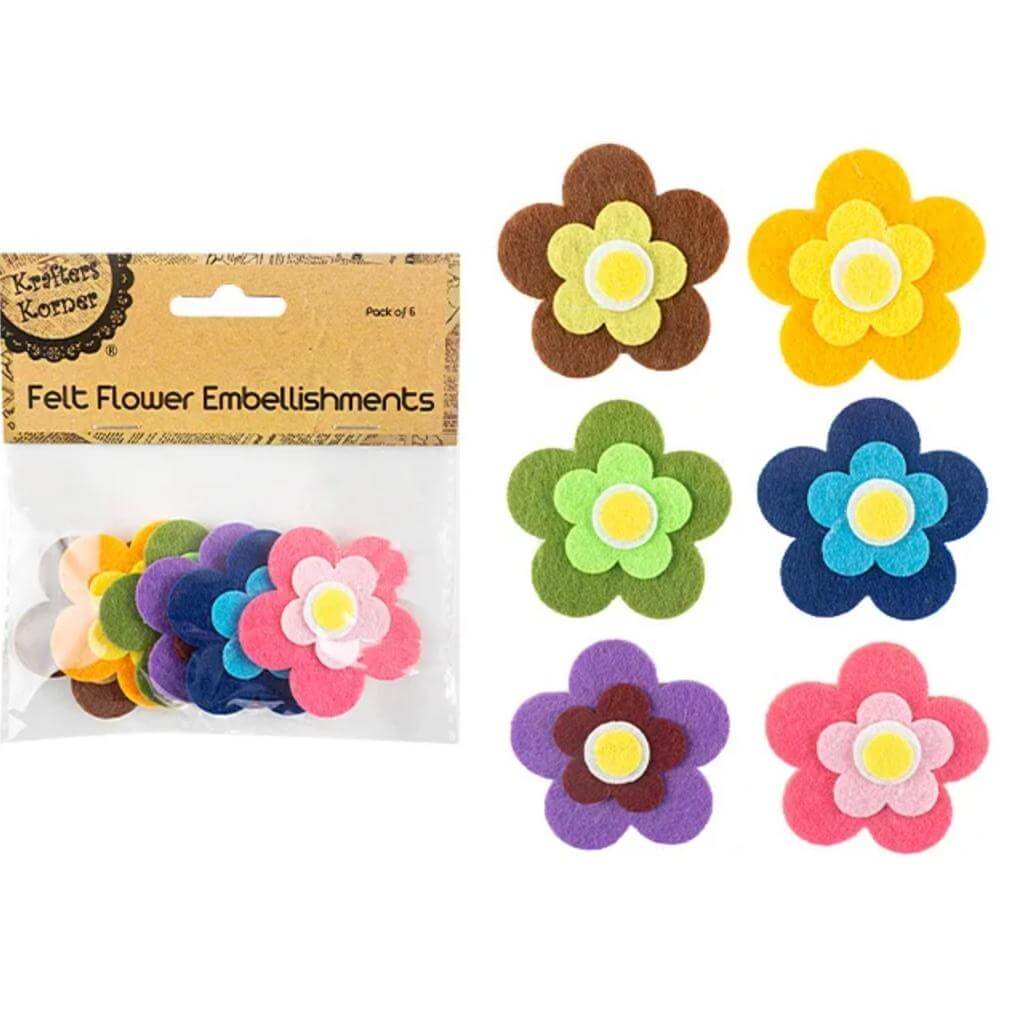 Felt Flower Embellishments - Senior Style