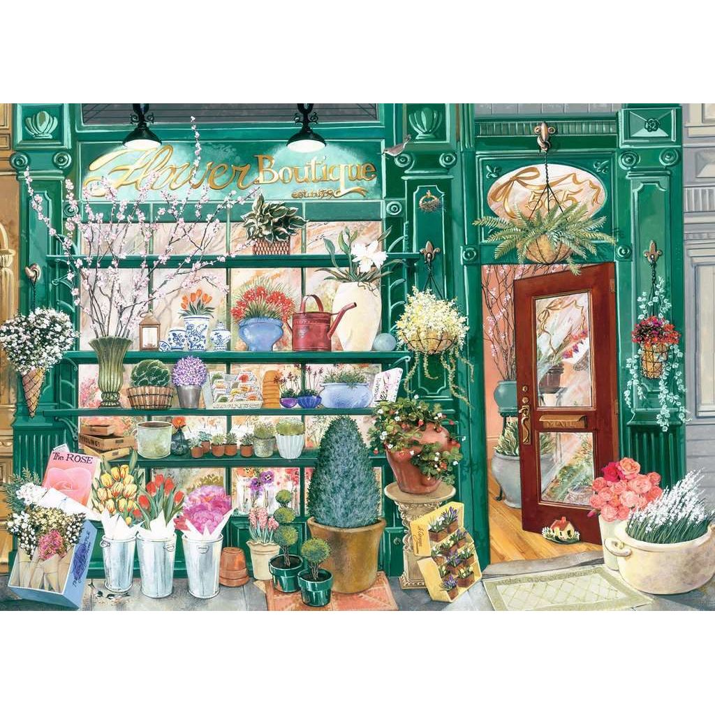 Flower Shop - 300 Large Piece Jigsaw Puzzle - Senior Style