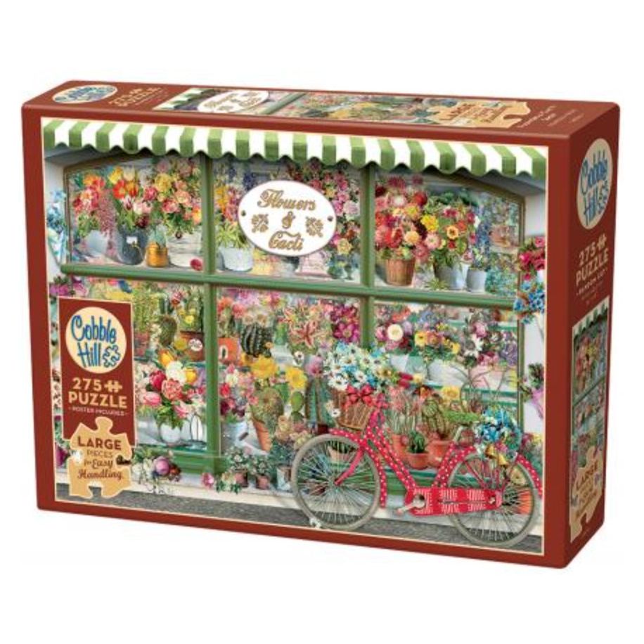 Flowers & Cacti - 275 Large Piece Jigsaw Puzzle - Senior Style